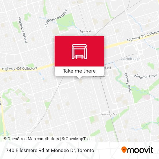 740 Ellesmere Rd at Mondeo Dr map