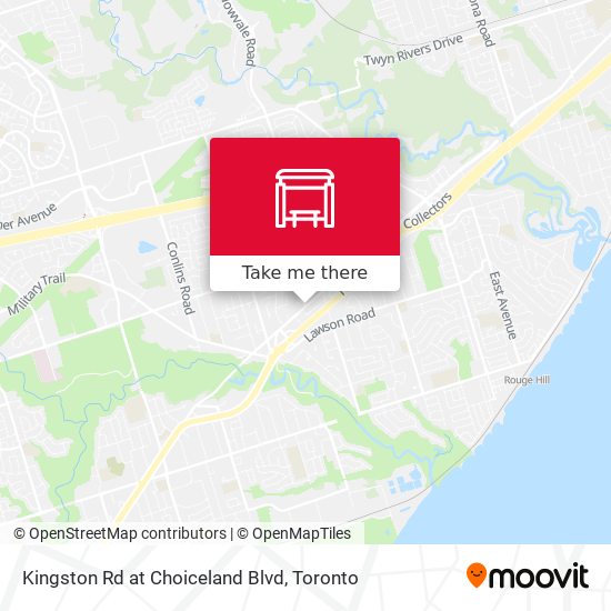 Kingston Rd at Choiceland Blvd map