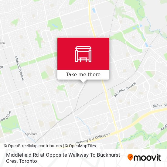 Middlefield Rd at Opposite Walkway To Buckhurst Cres map