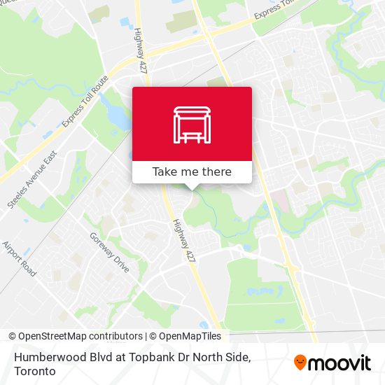 Humberwood Blvd at Topbank Dr North Side map
