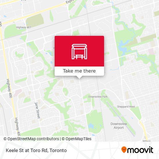 Keele St at Toro Rd map