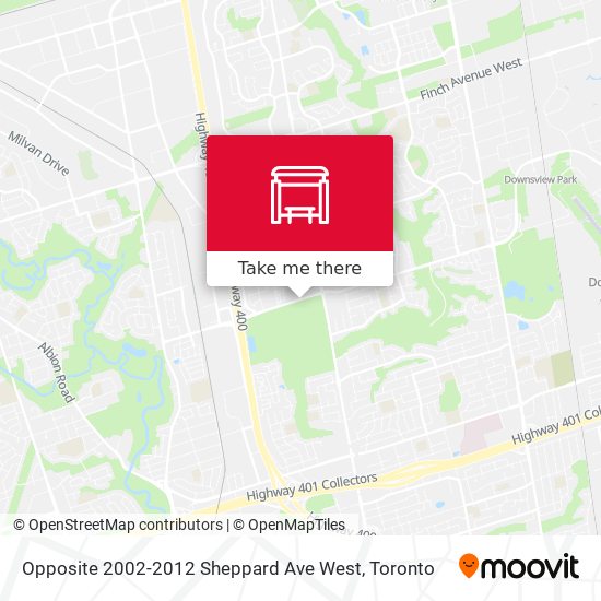 Opposite 2002-2012 Sheppard Ave West map