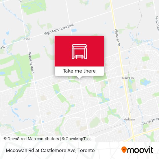 Mccowan Rd at Castlemore Ave map
