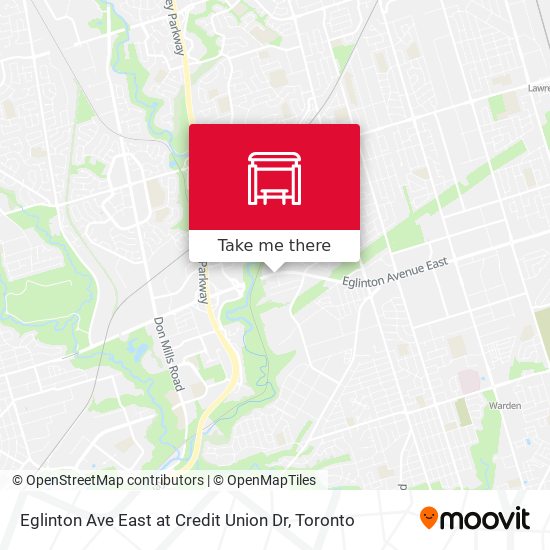 Eglinton Ave East at Credit Union Dr plan