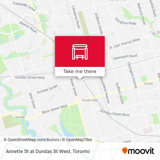 Annette St at Dundas St West plan