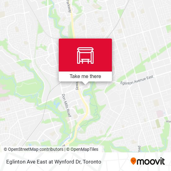 Eglinton Ave East at Wynford Dr map