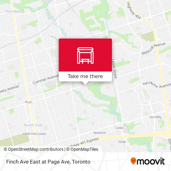 Finch Ave East at Page Ave plan