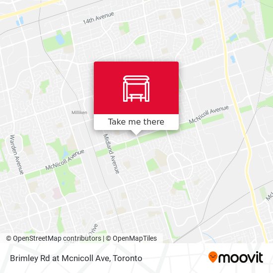 Brimley Rd at Mcnicoll Ave map