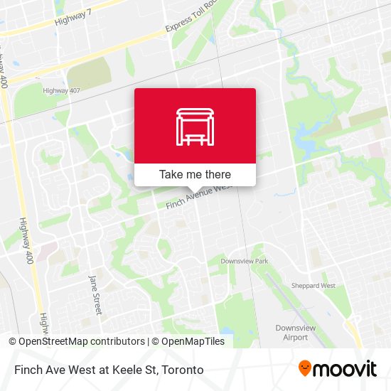 Finch Ave West at Keele St plan