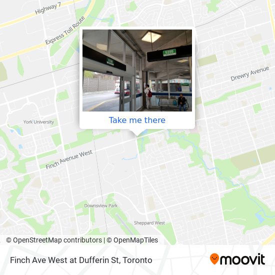 Finch Ave West at Dufferin St plan