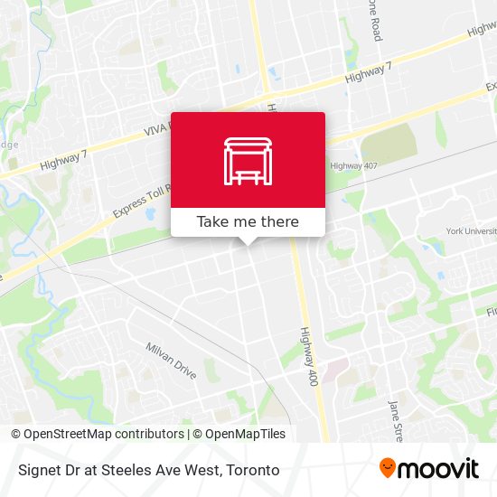 Signet Dr at Steeles Ave West map