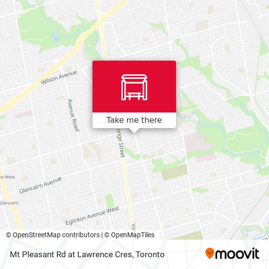 Mt Pleasant Rd at Lawrence Cres map