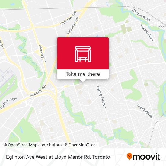 Eglinton Ave West at Lloyd Manor Rd plan