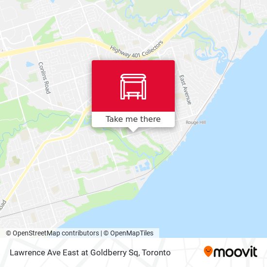 Lawrence Ave East at Goldberry Sq map