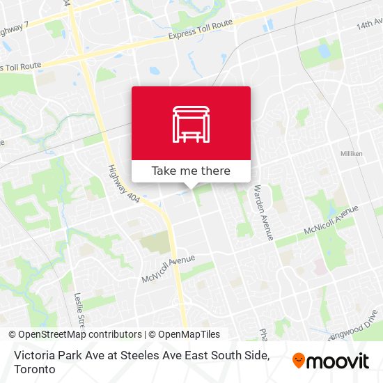 Victoria Park Ave at Steeles Ave East South Side plan