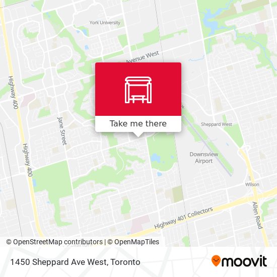 1450 Sheppard Ave West map