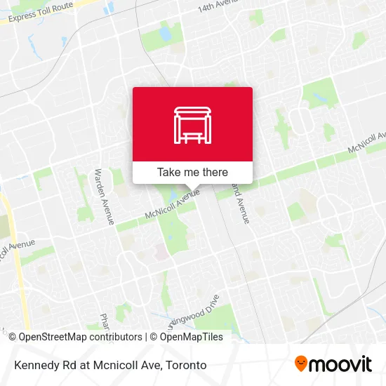 Kennedy Rd at Mcnicoll Ave map