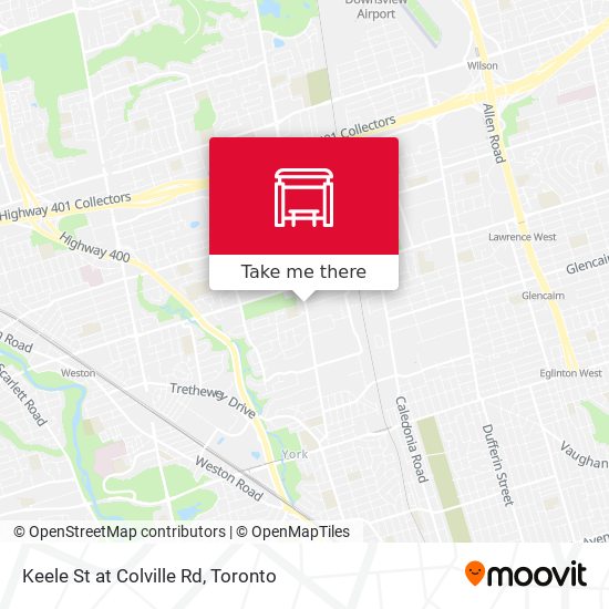 Keele St at Colville Rd map