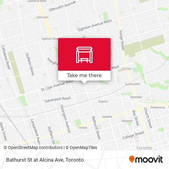 Bathurst St at Alcina Ave plan