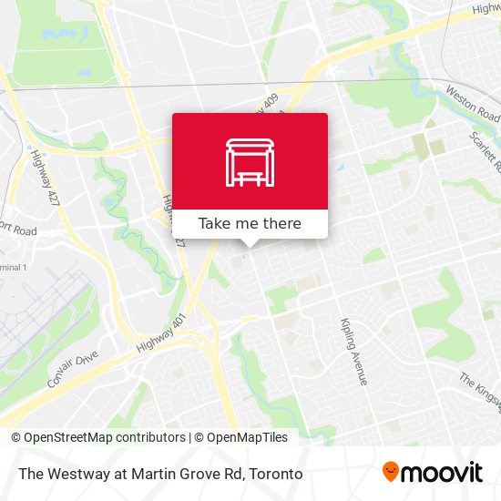 The Westway at Martin Grove Rd plan