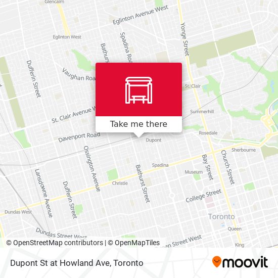 Dupont St at Howland Ave map
