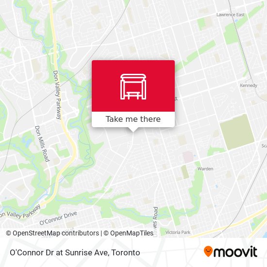 O'Connor Dr at Sunrise Ave map
