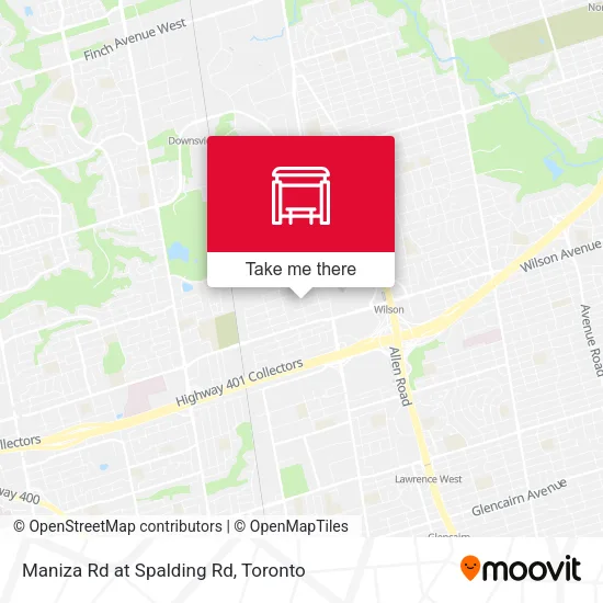 Maniza Rd at Spalding Rd map