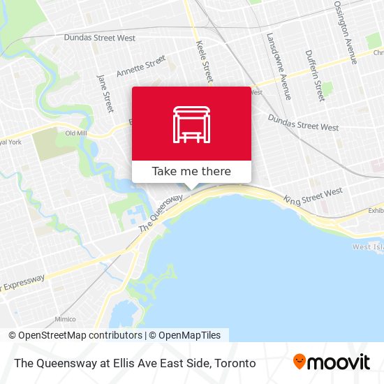 The Queensway at Ellis Ave East Side map