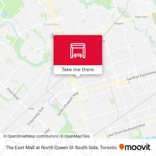 The East Mall at North Queen St South Side map
