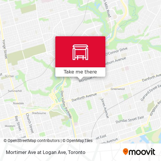 Mortimer Ave at Logan Ave map