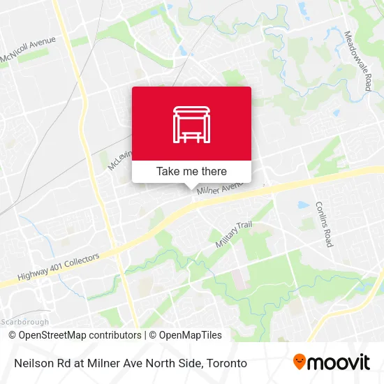 Neilson Rd at Milner Ave North Side map