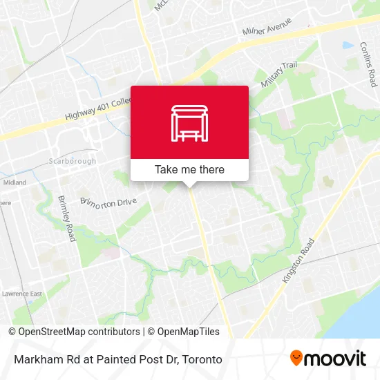 Markham Rd at Painted Post Dr map