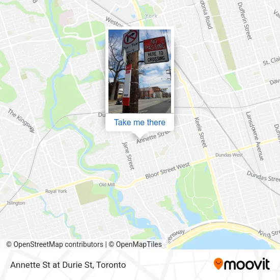 Annette St at Durie St map