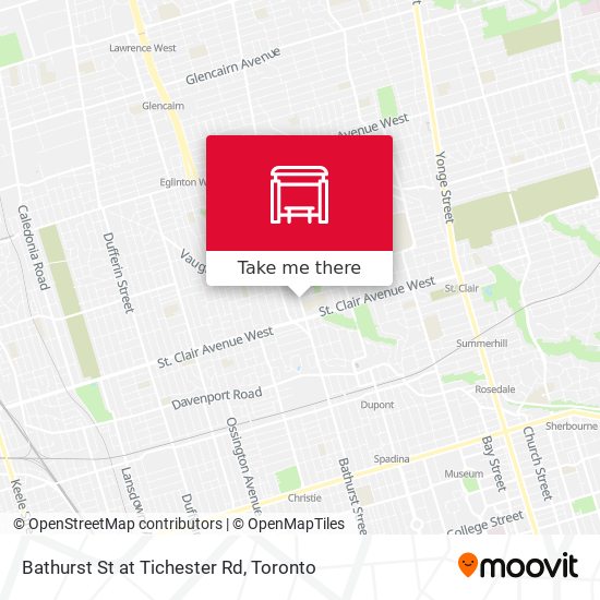 Bathurst St at Tichester Rd plan