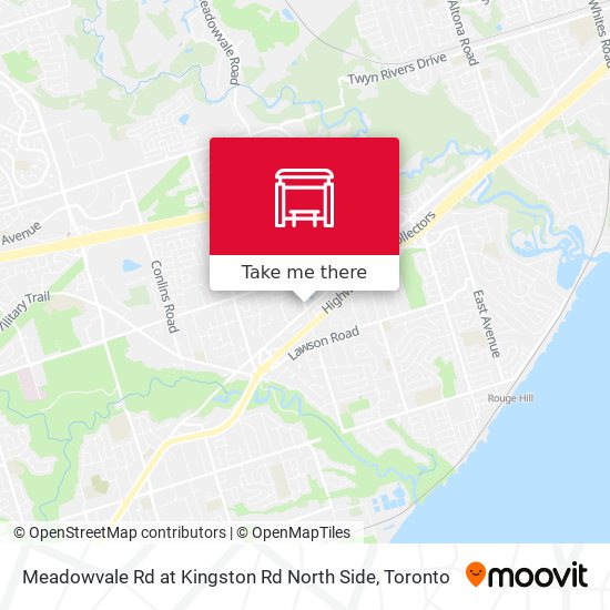 Meadowvale Rd at Kingston Rd North Side map