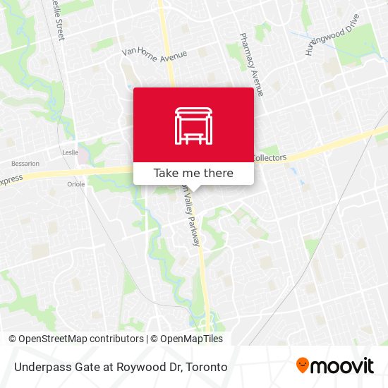 Underpass Gate at Roywood Dr map
