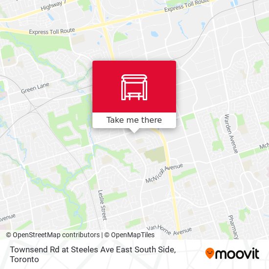 Townsend Rd at Steeles Ave East South Side map