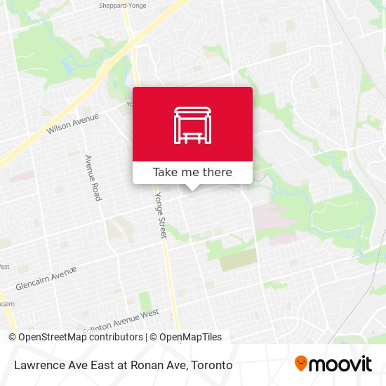 Lawrence Ave East at Ronan Ave map
