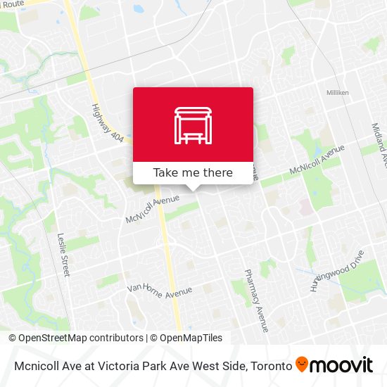 Mcnicoll Ave at Victoria Park Ave West Side map