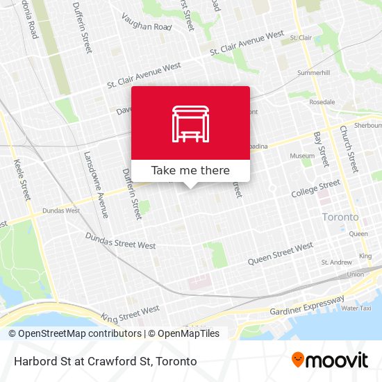 Harbord St at Crawford St map