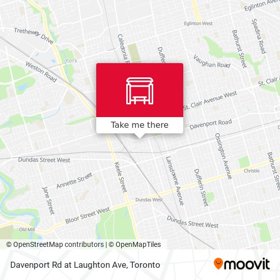 Davenport Rd at Laughton Ave map