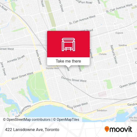 422 Lansdowne Ave map
