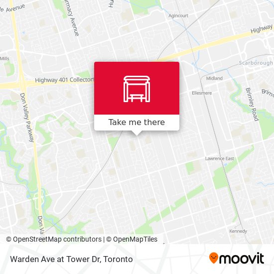 Warden Ave at Tower Dr plan