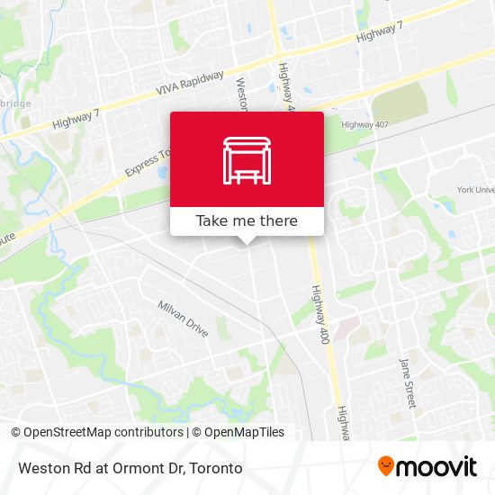 Weston Rd at Ormont Dr map