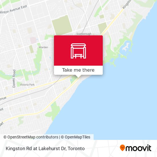 Kingston Rd at Lakehurst Dr map