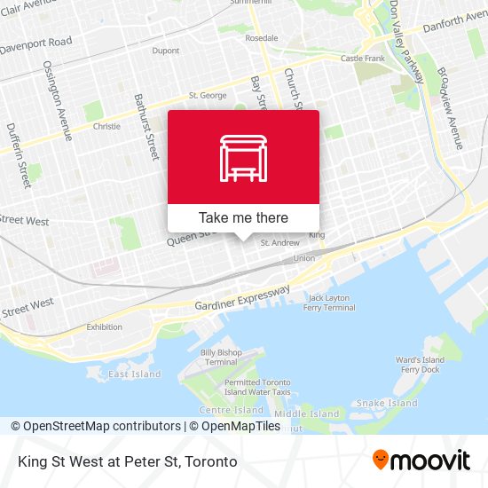 King St West at Peter St plan
