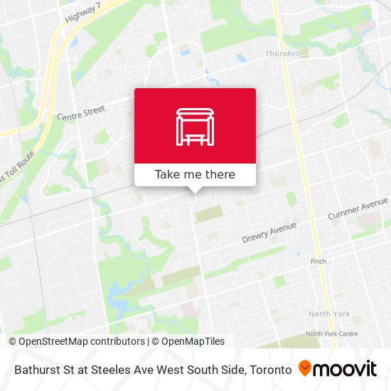 Bathurst St at Steeles Ave West South Side plan