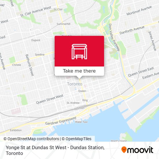 Yonge St at Dundas St West - Dundas Station map