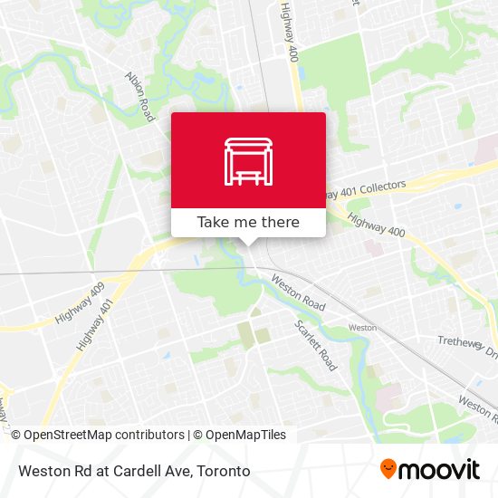 Weston Rd at Cardell Ave plan