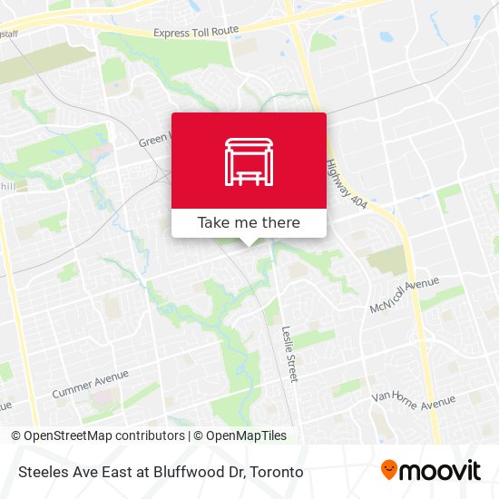 Steeles Ave East at Bluffwood Dr plan